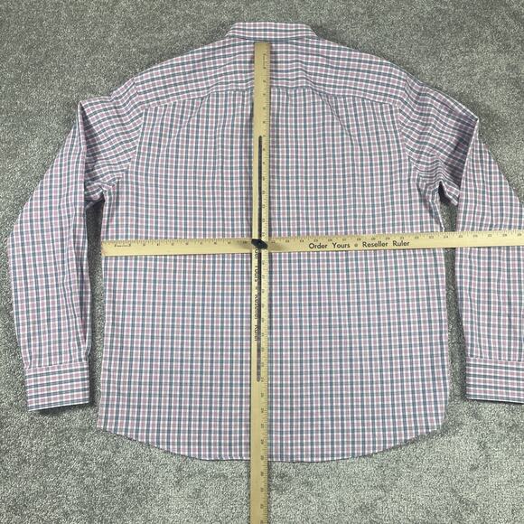 Untuckit Dress Shirt Mens Extra Large Wrinkle Free Plaid Cotton Button Up - Picture 9 of 13